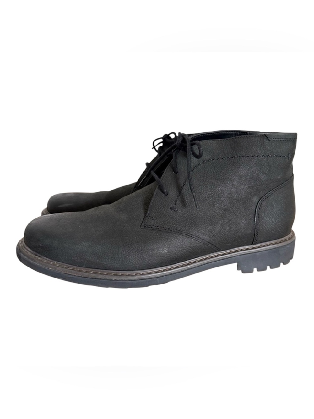 Men’s Florsheim Black Chukka Boots - Lace-Up Desert Style
